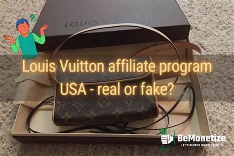 louis vuitton affiliate program is real or fake